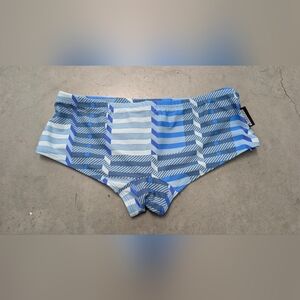 Aussiebum Blue Geometric Patterned Swin Brief, Medium